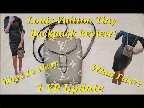 Louis Vuitton Tiny Backpack Review, 1 Yr Update, Some Specs, .